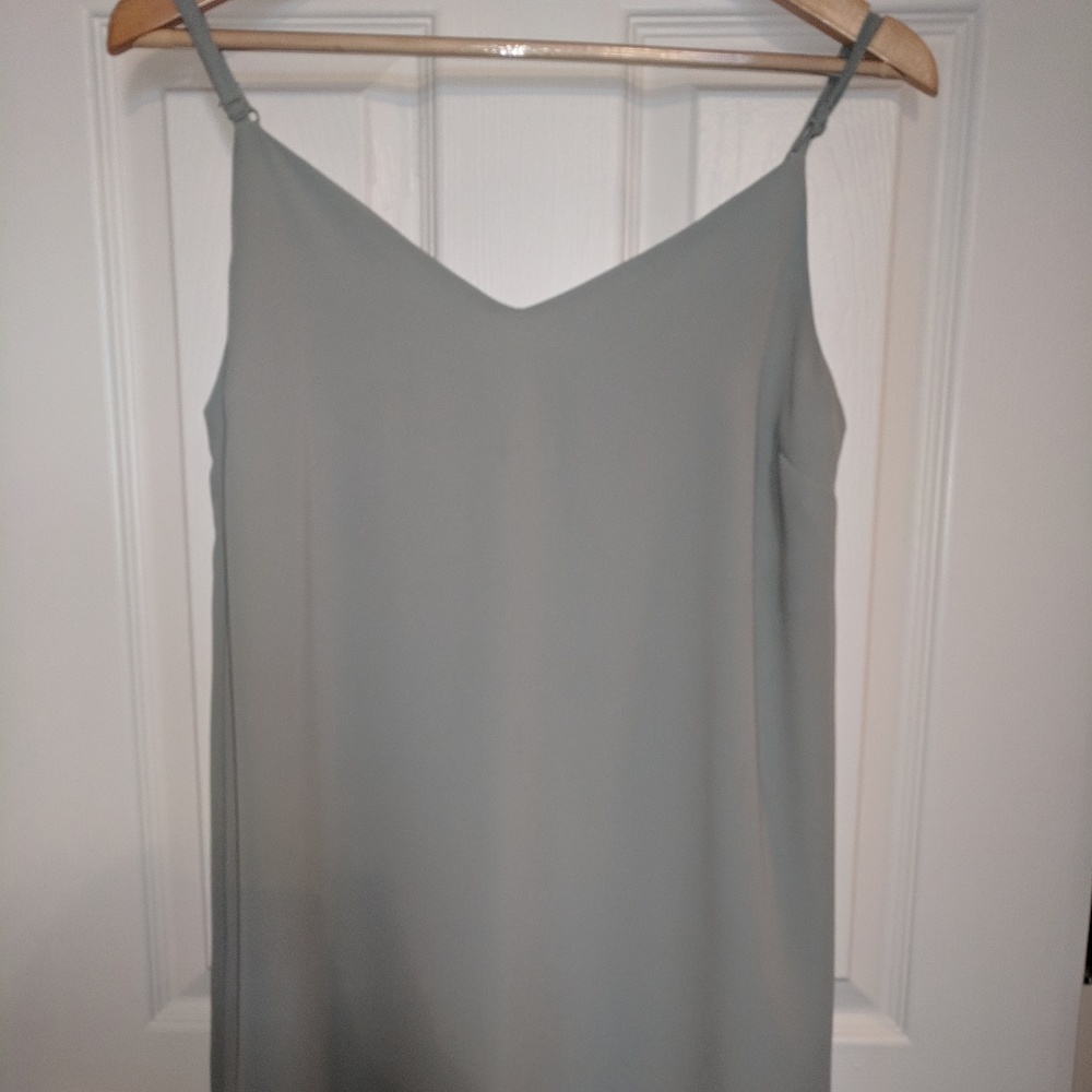 Green spaghetti strap sun dress